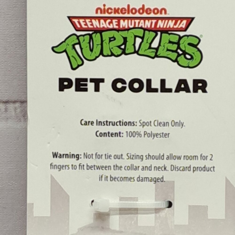 TMNT Teenage Mutant Ninja Turtles All Over Graphics Pet Collar S/M 11"-19" - Picture 5 of 6